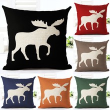 Nordic Style Lovely Milu Deer Printed Cushion Cover Animal Home Decorative Houseware Throw Pillow Case Almofadas Cojines 2024 - buy cheap