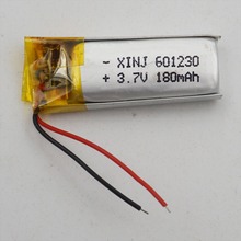 Xinj 3.7v 180mah polímero recarregável li bateria de lítio célula 601230 para óculos mp4 fones gravação caneta gravador condução diy 2024 - compre barato