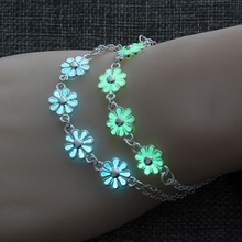 Halloween Bracelet Elegant Chic Jewelry Luminous Daisy Decor Chain Bracelet Wrist Bracelet Floral Flower Luminous Bracelet 2024 - buy cheap