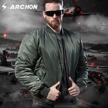S.ARCHON MA1 Military Tactical Pilot Jackets Men Winter Windproof Warm Cotton Padded Army Jacket Outerwear Air Force Flight Coat 2024 - buy cheap