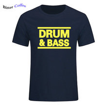 Новая музыкальная барабанная N BASS DNB DMC с буквенным принтом, Мужская футболка в стиле хип-хоп, Мужская хлопковая футболка с коротким рукавом, бесплатная доставка 2024 - купить недорого