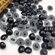 100pcs 15mm Acrylic Mushroom Black Shank Buttons Plastic Decorative Button Negro DIY Sewing Eye For Dolls Toy Eyes PT257 2024 - buy cheap