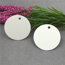 200Pcs Round White Kraft Paperboard Large Size Tags With White Strings for Jewelry Box Accessory Cases Hang Tags Diameter 4cm 2024 - buy cheap