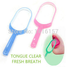 Mouth Hygiene Care Oral Tongue Cleaner Scraper Fresh breath maker oral hygiene personal care 0618 2024 - buy cheap