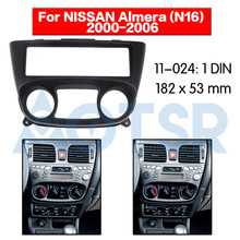 1 din Radio Fascia for NISSAN Almera (N16) 2000-2006 Audio Panel Mount Installation Dash Kit Frame Adapter Radio Stereo DVD ABS 2024 - buy cheap