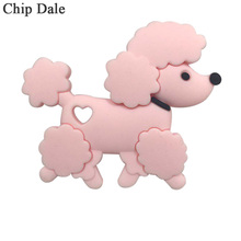 Chip Dale 5pcs Teddy Dog Baby Silicone Teethers Food Grade Bite Molar Toys DIY Pendants Pacifier Chain Wholesale 2024 - buy cheap