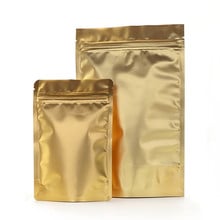 Wholesale Matt Bronze Stand up Aluminum Foil Ziplock Bag Snack Cookie Coffee Packaging Bag Doypack Bronze Gift Ziplock Bags 2024 - buy cheap