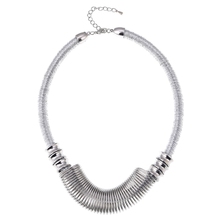 Chunky Metal Chokers Necklaces  For Women Silver Color Statement Maxi Jewelry Women/Men Fashion Necklace Bijoux Neck Bib Collar 2024 - buy cheap