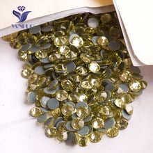 YANRUO 2058HF SS20 4.6-4.8mm Jonquil Crystal Hotfix rhinestones Yellow gliter Glass Stones For The Dress 2024 - buy cheap