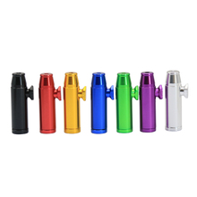 30pcs/lot Hot Sale Bullet Style Snuff Bottle Smoking Pipe Metal Portable Mini Herb Hand Pipe Wholesale Cigarettes Snuff Pipes 2024 - buy cheap