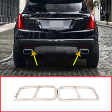 2pcs Stainless Steel Chrome Exhaust Pipe Trim For Cadillac XT5 XT4 2016 2017 2018 Muffler Cover Accessories 2024 - buy cheap