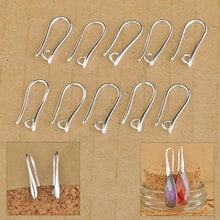 Wholesale 100Pcs Lot Making DIY Jewelry Findings 925 Sterling Silver Hook Earring Pinch Smooth Earwires Crystal Women Gift 2024 - buy cheap