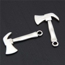 25pcs  Silver Color Axe Tools Shape Pendant Necklace Bracelet Jewelry DIY Making Charms Accessories A2903 2024 - buy cheap