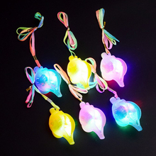 Rave неоновое/светодиодное праздничное светодиодное ожерелье, светящиеся товары для вечеринок, светящееся/светящееся ожерелье в виде ракушки для детей/взрослых 2024 - купить недорого