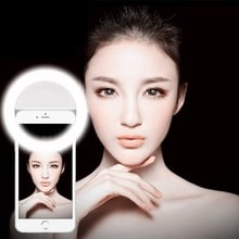 Anillo de luz LED con Flash recargable para teléfono móvil, lámpara de luz nocturna para Selfie en la oscuridad, para Smartphone iPhone 7 plus 6s 5s Samsung 2024 - compra barato