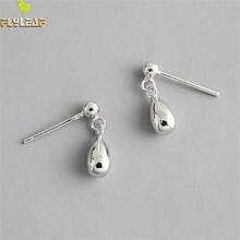 Flyleaf High Quality Teardrop-shaped Drop Earrings For Women Real 925 Sterling Silver Fine Jewelry Fun Earings Fashion Jewelry 2024 - buy cheap