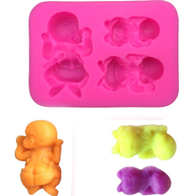 3 Baby shaped 3D Reverse sugar molding Food Grade silicone mould for soap polymer clay molds cake decoration tools FT-0177 2024 - buy cheap