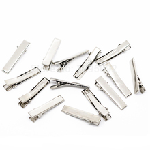 30Pcs Silver Tone Prong Alligator Metal Barrettes Hair Clips Clasp Jewelry DIY Findings Charms 35mm 2024 - buy cheap