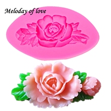3D Flowers Leaves silicone mold Roses chocolate Party DIY fondant cake decorating tools molds for cupcakes T0050 2024 - buy cheap