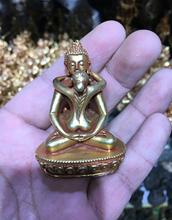 Непальская тибетская бронзовая Золотая резная маленькая буддистская статуя чакразоамвары 2024 - купить недорого