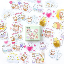 45Pcs/box Children Cartoon Egg Bear Paper Sticker Decoration DIY Diary Scrapbooking Seal Sticker Kawaii Stationery 2024 - buy cheap