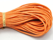 30 Meters Orange Waxed Cotton Beading Cord Thread Line 2mm Jewelry String 2024 - buy cheap