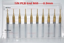 3.175mm*0.9mm-10pcs,Freeshipping CNC machine solid carbide micro PCB Drill Cutter,TiN Coated pcb router bit,corn Milling Cutter 2024 - buy cheap