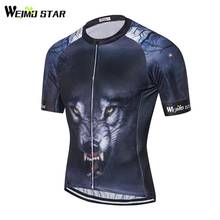 Wolf Skull Shirt Cycling Jersey WEIMOSTAR Men Bike Team Cycling Clothing mtb jersey roupa ciclismo Cycling Wear Bicycle Clothes 2024 - buy cheap