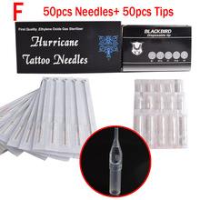 (F+FT) 50pcs Clear Tattoo Tips+50pcs Disposable Tattoo Needles Size of 5/7/9/11/13/15 Tattoo Set For Tattoo Supply 2024 - buy cheap