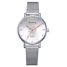 Fashion Mesh Band Wristwatch Simple Printed Round Dial Women Quartz Watch Gift Relogio Feminino 2024 - buy cheap