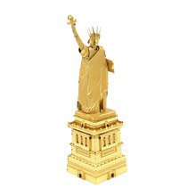 Microworld 3D DIY Metal Puzzle Statue of Liberty building model jigsaw Educational Puzzle laser cutting Gifts Toys For Children 2024 - buy cheap