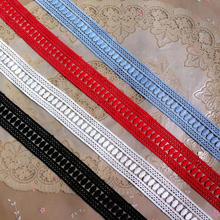 2 Meters Red Blue White Black Water Soluble Polyester Lace Trim Embroidery Lace Applique Sewing Crafts Hot Sale 3.7cm 2024 - buy cheap