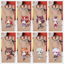 10 pcs/lot Anime Pretty Derby Acrylic Keychain Toy Figure Silence Suzuka Bag Pendant Double sided Key Ring Gifts 2024 - buy cheap