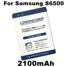 Аккумулятор LOSONCOER 2100 мАч EB464358VU для Samsung Galaxy Y Duos S6102 Mini 2 S6500 S6802 Galaxy Ace Plus S7500 S7508 2024 - купить недорого