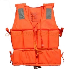 New Orange Adult Foam Flotation Swimming Life Jacket Vest With Whistle 2024 - buy cheap