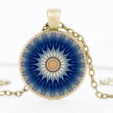 2020 New Flower of Life DIY Necklace Om Yoga Chakra Pendant Mandala Necklaces Glass Dome Sacred Geometry Women Jewelry 2024 - buy cheap