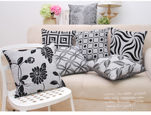 European minimalist black and white Pillowcase cushion sets home decoration pillow cases 2024 - buy cheap