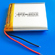 Bateria Lipo 3.7 V 3500 mAh recarregável de polímero de lítio para GPS PDA DVD PAD e-book tablet PC câmera banco de potência laptop 104755 2024 - compre barato