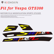 KODASKIN-calcomanía adhesiva 2D para motocicleta, emblema Super para Vespa GTS 300 GTS300, con las dos rejillas de ventilación largas en cada Panel 2024 - compra barato
