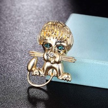 Zlxgirl high quality Gold lion animal Shape Brooch Jewelry of men statement punk Women Girl Scarf Suit Sweater pins hats bijoux 2024 - buy cheap