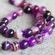 New For Necklace&Bracelet 12mm Multicolor Natural Purple Onyx Beads Round Hand Made DIY Loose Carnelian 15inch Jewelry Making 2024 - buy cheap