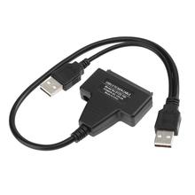 SATA кабель-конвертер для жесткого диска USB 2,0-Sata адаптер внешняя мощность для 2,5/3,5 дюймов SSD кабель-конвертер для жесткого диска 2024 - купить недорого