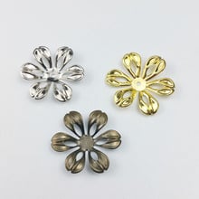 20pcs 27mm Filigree  Wraps Metal Charms For Embellishment Scrapbook  DIY Jewelry Metal Craft   cosplay accessories 2024 - buy cheap