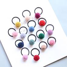 60pcs Fashion Cute Pom Pom Hair Ties Candy Color Balls Elastic Hair Bands Princess Headwear Girls Hair Accessories 2024 - buy cheap