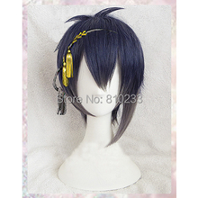 [Suncos Touken Ranbu Онлайн Mikazuki Munechika Градиент цвета косплей парики короткие 30 см 12 "воздуха человек бесплатная доставка + крышка 2024 - купить недорого