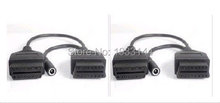 Cabo obd2 fêmea de 16p para mitsubishi 12p, adaptador de cabo obd2 para opel, conector de 10 pinos obd para obd2, conector de scanner de carro 2024 - compre barato