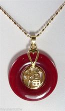 Charming jewelry red jade 18kgp Pendant Necklace 2024 - buy cheap
