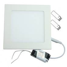 Квадратная светодиодная панельная лампа 25 Вт, встраиваемая кухонная потолочная лампа для ванной, AC85-265V, светодиодный светильник теплого/хо... 2024 - купить недорого