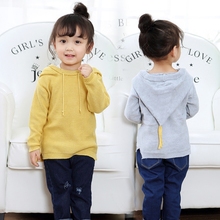 Children Hooded Sweaters Boy Girl Pullover O-Neck Knitwear Baby Sweater Knitting Spring Fashion Brand Children's Clothing 2024 - buy cheap