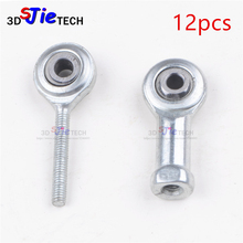 12pcs M3 M4 Thread Fisheye Bearings Rod End Bearing Aluminum SI4T/K SI3T/K Fish Eye for Delta Kossel Mini 3D printer 2024 - buy cheap